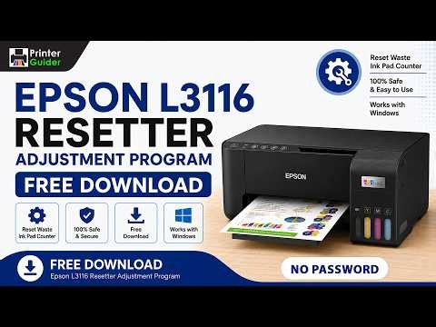 Epson L3116 Resetter Adjustment Program Free Download without Password | Printer Guider