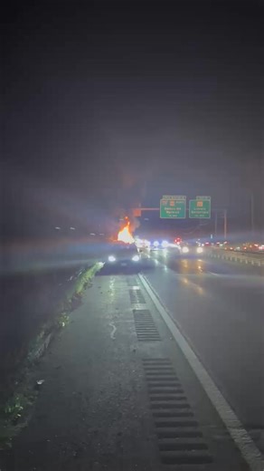 98K views · 208 reactions | #Breaking: Route 146 South is still shut down in Lincoln after a serious crash late Saturday night. A viewer sent in this video of the fiery wreck from just before 10 p.m. (courtesy Michael Zajac) Police have not given any information at this time. | ABC6 News | Facebook