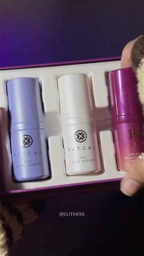 Tatcha - the serum discovery trio unboxing 💜🤍❤️ #asmr #tatcha #unboxing ng