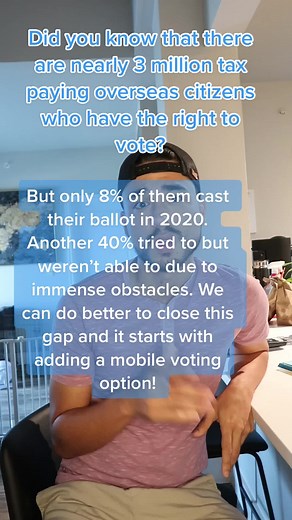 Mobile voting can help close this gap and ensure overseas voters and military voters have access to their ballot! #mobilevoting #digitalvoting #votingrightsmatter #genzvote #votingrights #expat #expats #expatliving #expatproblems #voteabroad