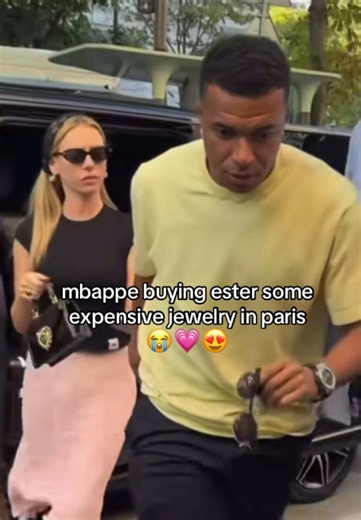 THE CUTEST COUPLE #football #mbappe #esterexposito #kylianmbappe #jewelry