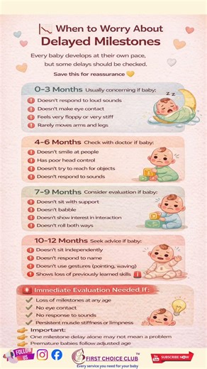 📉 When to Worry About Delayed Milestones