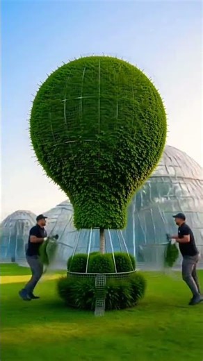 We Built a Life-Size HOT AIR BALLOON JELLYFISH Topiary | Full Transformation 🪼🎈🌿