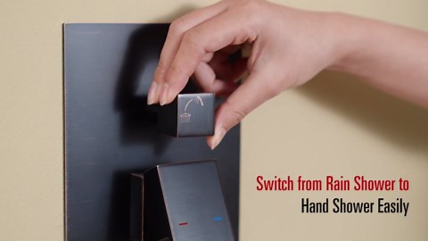 Shower System 10 Inches Rain Shower Combo Set Chrome Wall Mount Faucet Bathroom Faucets with Rainfall Shower Head and Hand Shower