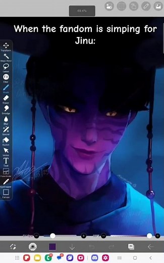 I fell so hard 💍❤️#art#kpop#kpopdemonhunters#jinu#baby#abby#romance#mystery#sajaboys#saja#huntrix