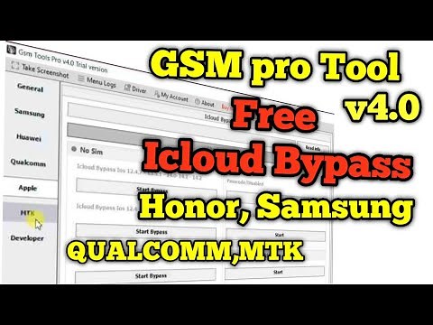 GSM Pro Tool v4.0 Free Apple Icloud Bypass |Samsung Frp Bypass | Honor | MTK | Qualcomm New V5.2