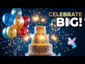🎉 Happy Birthday Song Beautiful Animated Birthday Celebration