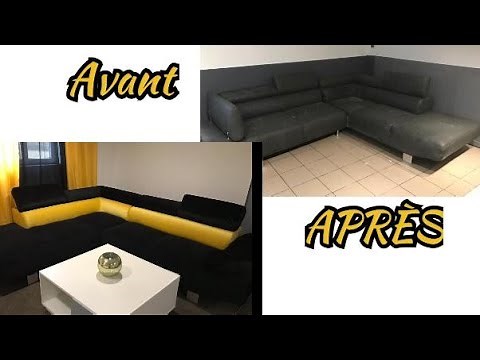 Rénovation canapés simili cuir Avant/Après