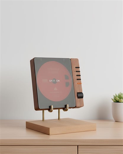 Mid Century Modern Desktop CD Player Stand Wooden Media Display With Brass Support Legs - Etsy Canada