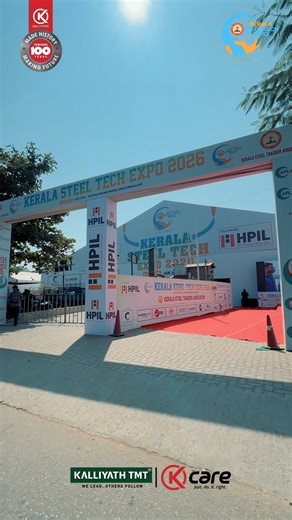 Kalliyath Group on Instagram: "Thank you for visiting us at Kerala Steel-Tech Expo 2026! K Care (Stall 09) and Kalliyath TMT (Stall 10) were proud to be part of the event at Helipad Ground, Marine Drive, Ernakulam on January 24, 25, and 26, 2026."