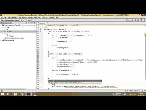 How To Append Excel File In Java