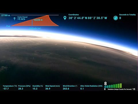 Ultimate Solar Eclipse Experience: GoPro High-Altitude Balloon Footage | UAH Space Hardware Club