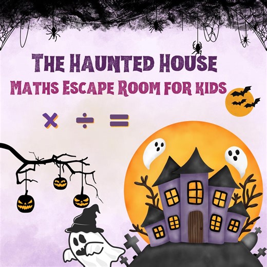 Haunted House Math Escape Room for Kids | Printable Halloween Math Game | Classroom Activity | Fun Puzzle Worksheet | Homeschool Escape Game - Etsy