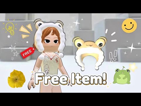 Hurry! FREE Cute ROBLOX Accessory!! How to get the Yellow Frog Hat for 0 ROBUX💛💚