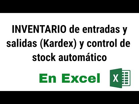 Como realizar INVENTARIO de entradas y salidas (Kardex) y control de stock automático en Excel