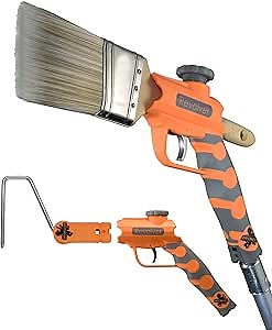 McCauley Tools Revolver- Heavy Duty, Long Handle Paint Brush Extender and Roller Holder, Paint Edger Tool for High Ceilings, Corner Painting Tool Compatible with All Threaded and Locking Poles