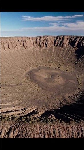 A massive space rock hit Arizona 50,000 years ago creating the Barringer Crater — nearly a mile wide