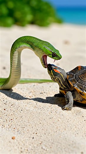 Snake vs turtle 🐢🦎 #viral #snakes #turtle #shortvideo #viralvideo #trending #snake #snakegame