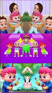 Bebefinn Pinkfong X Scary Boss Baby CoffinDance Song Cover Tiles hop#shortsfeed#bebefinn#423