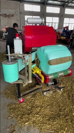 machine#Full-automatic baling machine#Fully automatic silage baler#hydraulic belt baler#farming