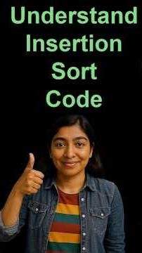 Insertion Sort implementation code. #coding #dsa #sorting #sortingalgorithms #insertionsort