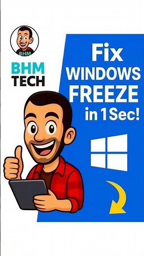Fix Windows Freeze in 1 Second! 😳🔥 (Secret Shortcut) #Windows #Fix #Shortcut