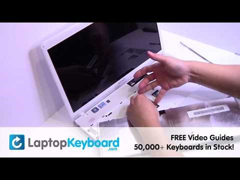 Sony Vaio VPCEH Keyboard Installation Replacement Guide - Laptop Remove Replace Install