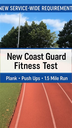 LT Marcus Boyd 🫡 | New Coast Guard fitness test in the books 💪⚓️ Plank, push ups, and a 1.5 mile run. Standards on screen are the male requirements for each... | Instagram