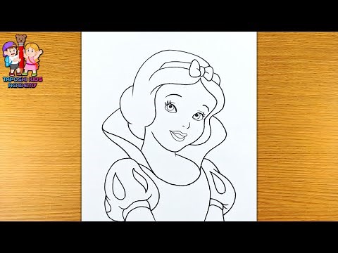 Snow White Drawing || How to draw Snow White step by step