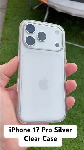 iPhone 17 Pro Silver + Official Clear Case | Hands-On Look