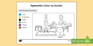 Gymnastics Colour by Number