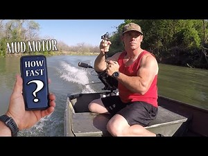 How FAST is a MUD Motor on a BOAT? This 10 Foot Jon Boat FLIES! Better Hold On!