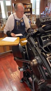 200 year old printing machine | La insolente