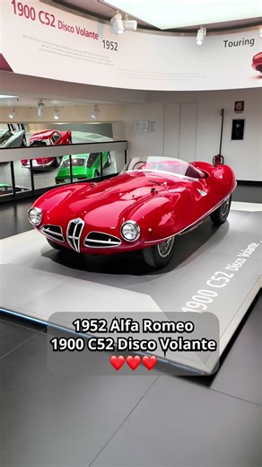 1952 Alfa Romeo 1900 C52 Disco Volante. Museo Alfa Romeo 🇮🇹 #vintagecar