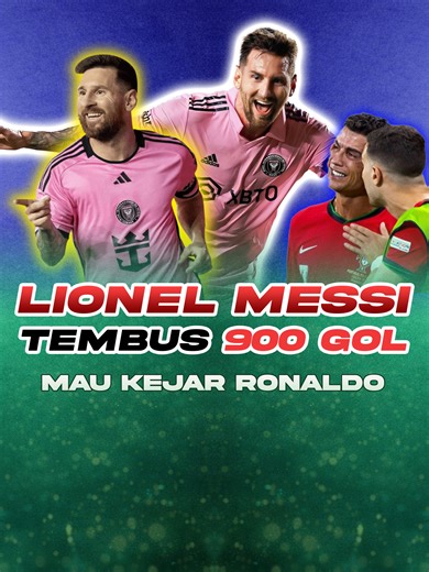 900 GOALS… DAN MASIH BELUM SELESAI 🐐 Lionel Messi resmi tembus 900 gol 😳 Dan fakta menariknya… dia masih lebih muda 2 tahun dari Cristiano Ronaldo 👀 Statistik terus naik, sejarah terus ditulis. 👇 Tapi pertanyaan ini gak pernah selesai: Apakah ini cukup untuk mengunci GOAT? atau masih milik Ronaldo? #lionelmessi #ronaldo #goatdebate #football #fyp