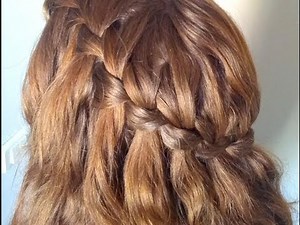 La tresse cascade (waterfall braid)