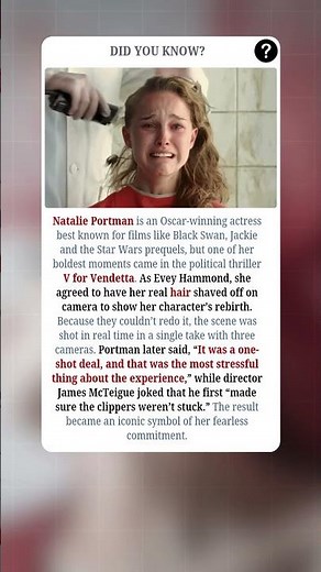 Natalie Portman's MOST DARING Movie Moment?