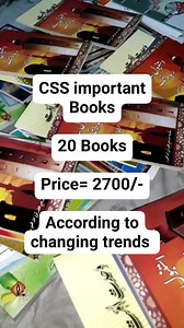 V.V.V. Important Books for CSS ● These are general readings books in urdu language to diversify your knowledge about following subjects: ■ Pakistan Affairs ■ English Essay ■ Islamic Studies ■ IR1 IR1 ■ Political Science I've collected these books after observing changing trends of CSS2022 □ Here is list 1-The past, present and future of Muslim ummah. With special role of Pakistan 2-Political system of Pakistan 3-Islam and Pakistan: historical, political, cultural and educational background 4-Fir