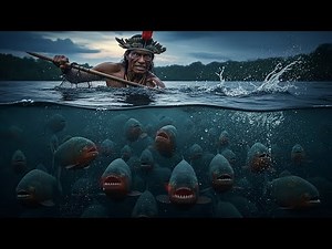 The Amazon Rainforest: Tribal Piranha Hunt in Deadly Black Waters | Cinematic Survival