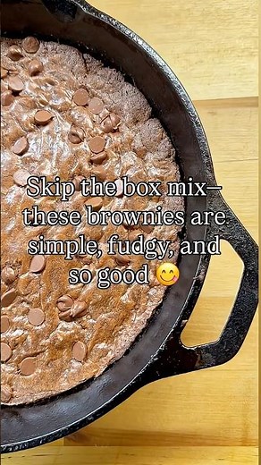 Easy Fudgy Homemade Brownies (One Bowl, Pantry Ingredients!)