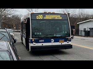 MTA: On Board 2015 Novabus LFS #8411 On The Q30 Local Bus Route To Queensborough CC: (03/01/2022)