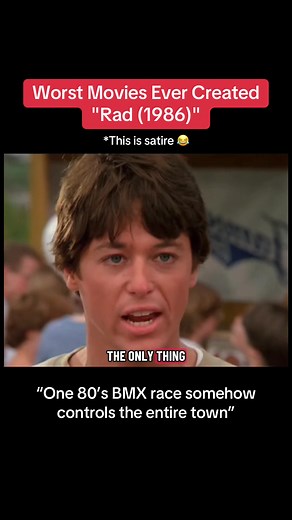 One 80’s BMX race somehow controls the entire town *This is satire 😂 #80s #roast #commentary #rad #usa