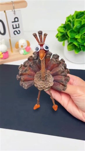 paper crafts creator | Step-by-Step Pinecone Peacock Craft #pineconecraft #peacockart #naturecraft #birdcraft #recycledart #creativecraft #kidsdiy #handmade... | Instagram
