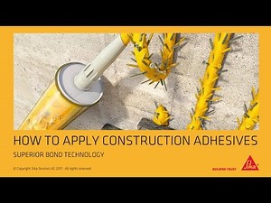 How to apply construction adhesives