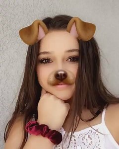 She really loves this puppy filter lol - it's cool that she does cause she makes a cute puppy :P - Credit to teilor on insta. | Teilor Grubbs Fan