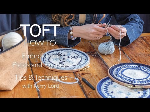 Embroidered Plates and Figurines