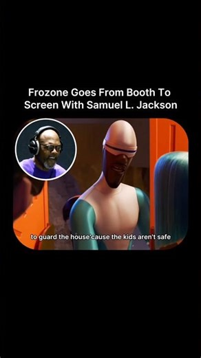 Samuel L. Jackson voice as frozen in The Incredibles