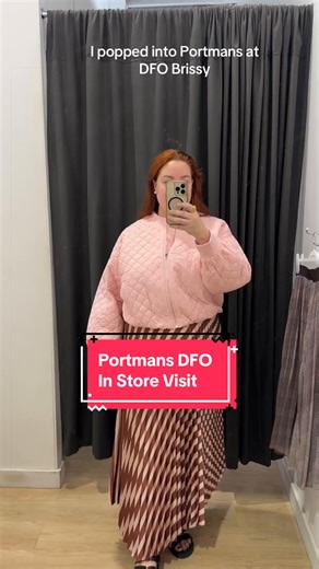 I had a bit of time to kill after landing in Brisbane so I caught the free bus to DFO. Hadn’t intended on posting, these videos were just for my friend. But I thought I’d share with you guys too. I was actually pleasantly surprised at how much I could try on in store. And everything was marked down in such a big way. I had kind of forgotten that Portmans have curve items available online (not in many stores) and as you can see, the sizing is still….challenging. Because as a size 20, I fit into t