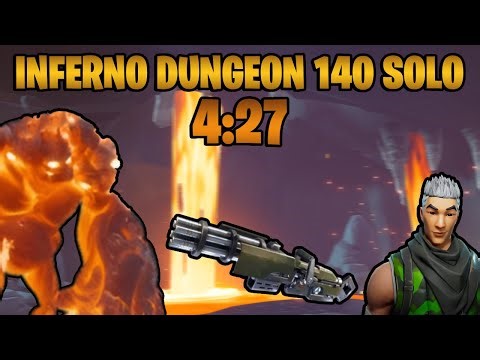Inferno Dungeon 140 Solo Speedrun | Fortnite Stw