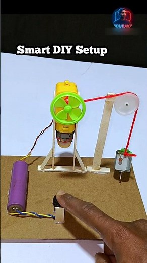 Mini Crane Unloading Using DC Motor | DIY Power Test